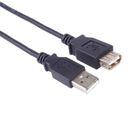 PremiumCord USB 2.0 kabel prodlužovací, A-A, 5m,