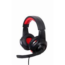 Sluchátka s mik Gembird GHS-U-5.1-01, gaming, 5.1 surround, černo-červená, USB