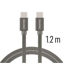 SWISSTEN DATA CABLE USB-C / USB-C TEXTILE 1,2M