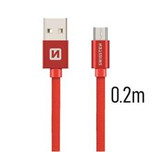 SWISSTEN DATA CABLE USB / MICRO USB TEXTILE 0,2M