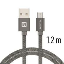 SWISSTEN DATA CABLE USB / MICRO USB TEXTILE 1,2M