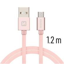 SWISSTEN DATA CABLE USB / MICRO USB TEXTILE 1,2M