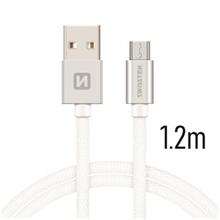 SWISSTEN DATA CABLE USB / MICRO USB TEXTILE 1,2M