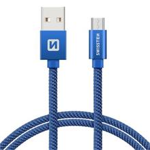 SWISSTEN DATA CABLE USB / MICRO USB TEXTILE 2,0M