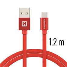 SWISSTEN DATA CABLE USB / USB-C TEXTILE 1,2M