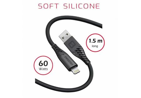 SWISSTEN DATOVÝ KABEL SOFT SILICONE USB /