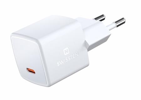 SWISSTEN MINI SÍŤOVÝ ADAPTÉR GaN USB-C 33W POWER