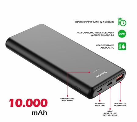 SWISSTEN POWER LINE POWER BANK 10000