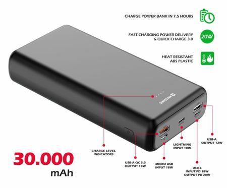 SWISSTEN POWER LINE POWER BANK 30000