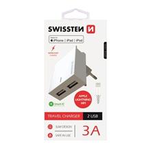 SWISSTEN SÍŤOVÝ ADAPTÉR SMART IC, CE 2x USB 3 A