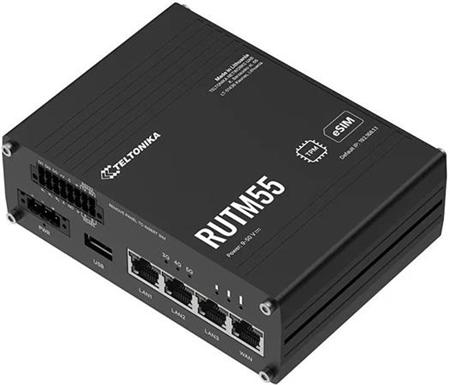 Teltonika RUTM55 Průmyslový 5G Wi-Fi Router, I/O,