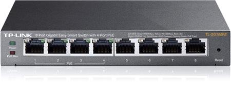 TP-Link TL-SG108PE PoE switch, 8x GLAN/4x PoE,