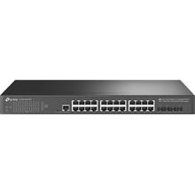 TP-Link TL-SG3428X-UPS JetStream L2 Switch 24x GElan 4x10GE SFP+  a záložním UPS napájením