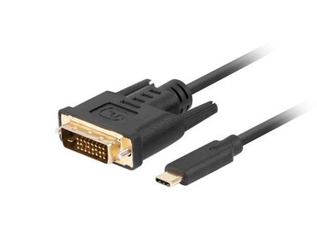 USB-C(M)->DVI-D(24+1)(M) kabel 3m černá