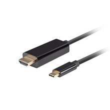 USB-C(M)->HDMI(M) kabel 0,5m 4K 60Hz černá  