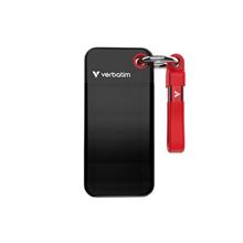 VERBATIM Pocket SSD 1TB, USB-C 3.2 Gen 2, černá/červená