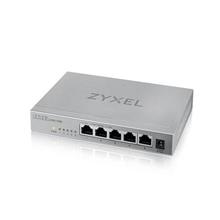 Zyxel XMG-105 5 Ports 2,5G + 1 SFP+, 4 ports 70W total PoE++ Desktop MultiGig unmanaged Switch